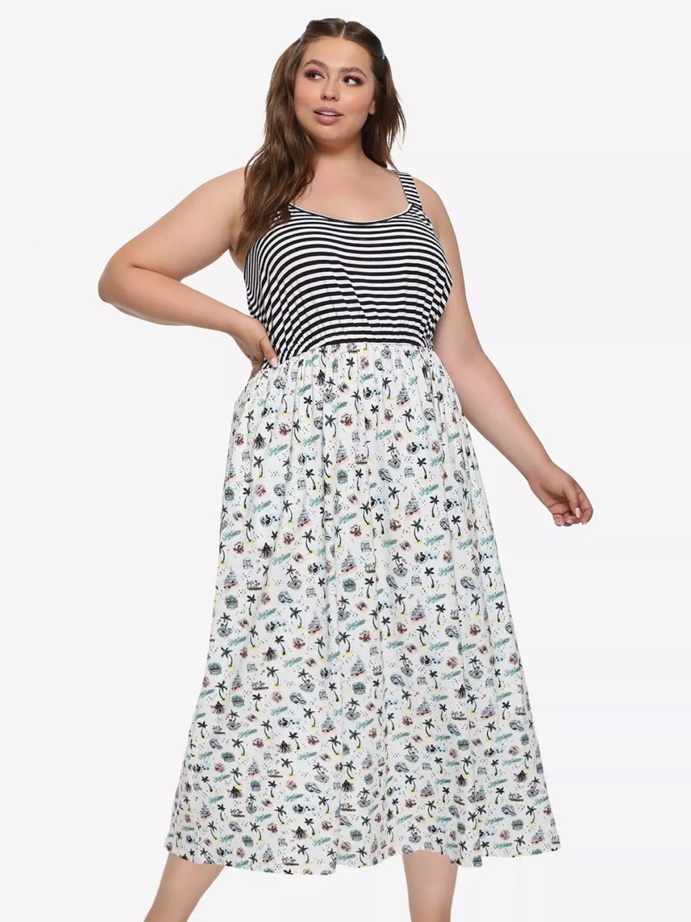Her Universe Star Wars Vacation Striped Maxi Dress 2X